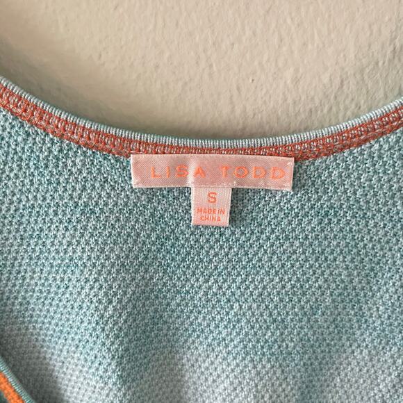 Lisa Todd Tank Dress Womens Small Beach Bound Tie Dye Woven Side Split Maxi - Picture 3 of 8